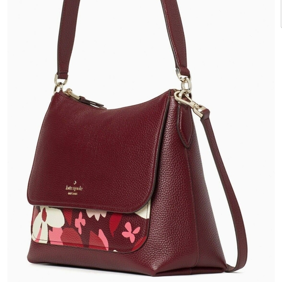Kate Spade Melody Forest Floral Flap Shoulder Bag - Picture 2 of 5